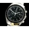 오메가 Speedmaster Moon Watch SS/SS Black Stick A7750 -OMG0356