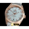 오메가 Globemaster RG/SS White Miyota 8205 -OMG0408