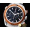 오메가 Planet Ocean Chrono SS/SS Black JHF A7750 -OMG0457C