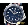오메가 Seamaster Diver 300m CoAxial Cer SS/NY Blue BP A2836 -OMG0527