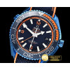 오메가 Planet Ocean 45mm GMT Blue DLC/NY Black JHF A23J Mod -OMG0532