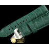 파네라이 24/22 Green Croc Leather Strap/ Deployant for 44mm -PACC024