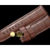파네라이 26/26 Brown American Croc Straight Cut Leather Strap -PACC027