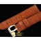 파네라이 24/22 Handsewn American Croc Leather StrapBrown -PACC036B