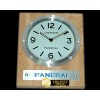 파네라이 Pam 255 Style Wall Clock White/Beech Finish Swiss Qtz -PACC053