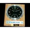 파네라이 Pam 255 Style Wall Clock Black/Beech Finish Swiss Qtz -PACC054
