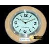 파네라이 Pam 114 Style Wall Clock White/Beech Finish Swiss Qtz -PACC059