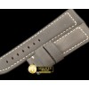 파네라이 24/22 Calf Leather Grey/White Stitches for 44mm Pam -PACC080F