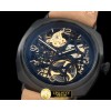 파네라이 Pam 350 Skeleton Tourbillon PVD/LE Skeleton 6497 HW -PN350LE