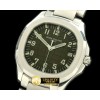 파텍필립 Aquanaut Jumbo V3 Auto SS/SS Black Swiss Eta 28242 -PP0111B