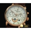 파텍필립 Classic Chrono RG/LE White Jap Qtz Chrono -PP0134A