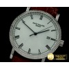 파텍필립 Calatrava Automatic SS/LE White Asian 2824 -PP0137A