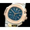 파텍필립 5980 Nautilis Chrono RG/SS Blue A7750 -PP0150C