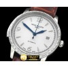 파텍필립 Calatrava Automatic SS/LE White Num Asian 2824 -PP0152B