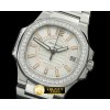 파텍필립 Nautilus 7010 Midsize 32mm SS White DiamsSwiss Qtz -PP0179C
