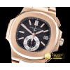 파텍필립 5980 Nautilis Chrono RG/RG Black BP A7750 -PP0199B