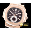 파텍필립 5980 Nautilis Chrono 18K Wrapped RG/LE Brown BP A7750 -PP0210A