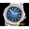 파텍필립 Nautilus 7010 Ladies SS/SS Diams BlueSwiss Qtz -PP0215B