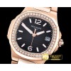 파텍필립 Nautilus 7010 Ladies RG/RG Diams BlackSwiss Qtz -PP0216B