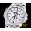 파텍필립 Nautilus GMT MoonPhase SS/SS White Asia 23J Calendar -PP0235