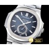 파텍필립 Nautilus GMT MoonPhase SS/SS Blue Asia 23J Calendar -PP0242B