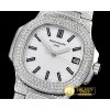 파텍필립 Nautilus Mens 40mm Diams SS/SS White Sticks MY9015 Mod -PP0261A