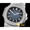 파텍필립 Nautilus Mens 40mm Diams SS/SS Blue Sticks MY9015 Mod -PP0261B