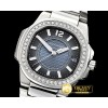 파텍필립 Nautilus 7010 Ladies Diams SS/SS BlueSwiss Qtz -PP0264B