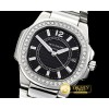파텍필립 Nautilus 7010 Ladies Diams SS/SS BlackSwiss Qtz -PP0264C