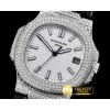 파텍필립 Nautilus Mens 40mm Diams SS/LE White Sticks V2 MY9015 -PP0268A