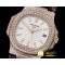 파텍필립 Nautilus Mens 40mm Diams RG/LE White Sticks V2 MY9015 -PP0269