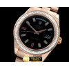 롤렉스 President/Diam RG Black Glazier Sticks Asian Clone -R2DD0193D