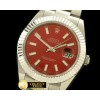 롤렉스 SS Oyster Fluted Burgundy Sticks Asian Eta 28362 -R2DJ0181A