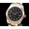 롤렉스 SS/RG Oyster Fluted Black Num Asian Eta 28362 -R2DJ0188K