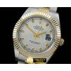 롤렉스 SS/YG Oyster Fluted White Diam Asian Eta 28362 -R2DJ0191C