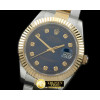 롤렉스 SS/YG Oyster Fluted Blue Diam Asian Eta 28362 -R2DJ0191G