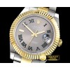 롤렉스 DJ2 41mm Oyst Flt YG/SS D. Grey Roman BP A3136 Mod -R2DJ0203F