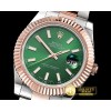 롤렉스 DJ2 41mm Oyst Flt RG/SS Green Stick BP A3136 Mod -R2DJ0215