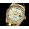 롤렉스 DayDate Fluted Silver YG/LE Asian 2836 -RDD0181A