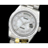 롤렉스 2014 Steel/President White Wavy Grid Asian Clone 2836 -RDD0184B