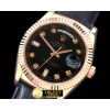 롤렉스 DayDate Fluted Black Diam RG/LE Asian 2813 -RDD0192E