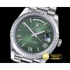 롤렉스 DayDate 40mm SS/SS Green Roman Fluted Noob A3255 Mod -RDD0202E