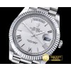 롤렉스 DayDate 40mm SS/SS White Roman Fluted Noob A3255 Mod -RDD0202F