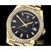 롤렉스 DayDate 40mm Diam YG/YG Black Baug. Diam BP A2836 -RDD0211D