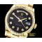 롤렉스 DayDate 36mm Flt YG/YG Black Diam BP Swiss 2836 -RDD0217B