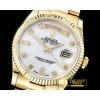 롤렉스 DayDate 36mm Flt YG/YG White MOP Diam BP Swiss 2836 -RDD0217E