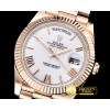 롤렉스 DayDate 40mm Flt RG/RG Pearl Wht Roman BP Swiss 2836 -RDD0218A