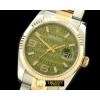 롤렉스 SS/YG TT Khaki Swiss Eta 2836/3135Real Diamond -RDJ0206C