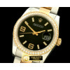롤렉스 SS/YG TT Black Swiss Eta 2836/3135Real Diamond -RDJ0209C