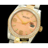 롤렉스 SS/YG TT Salmon Swiss Eta 2836/3135Real Diamond -RDJ0210C
